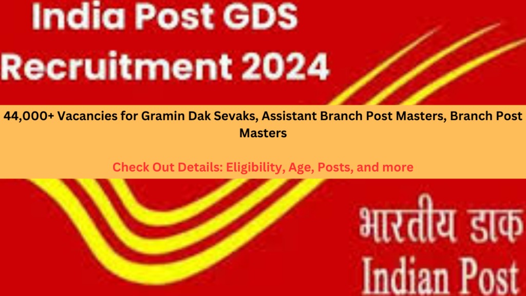 India Post Office GDS RECRUITMENT 2024