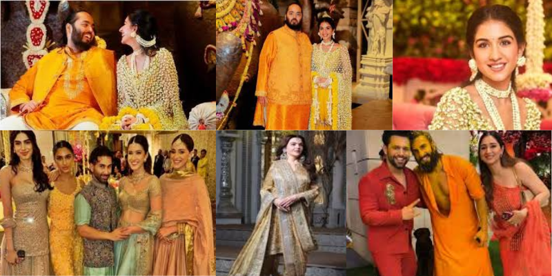 Anant Ambani and Radhika Merchant Wedding : haldi glipmse