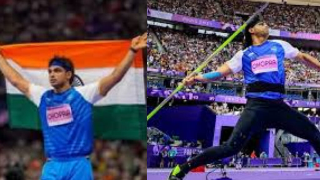 Neeraj chopra at paris olympics 2024